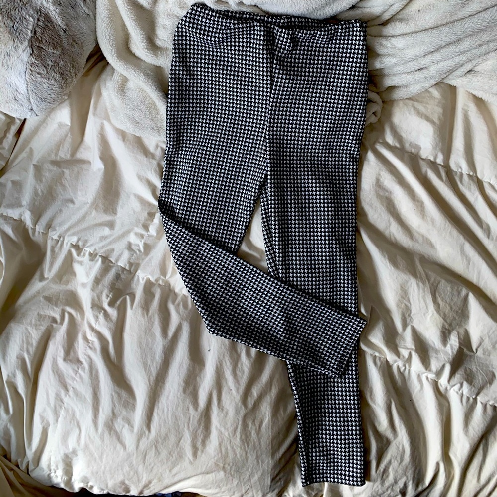 Plaid skinny pants
